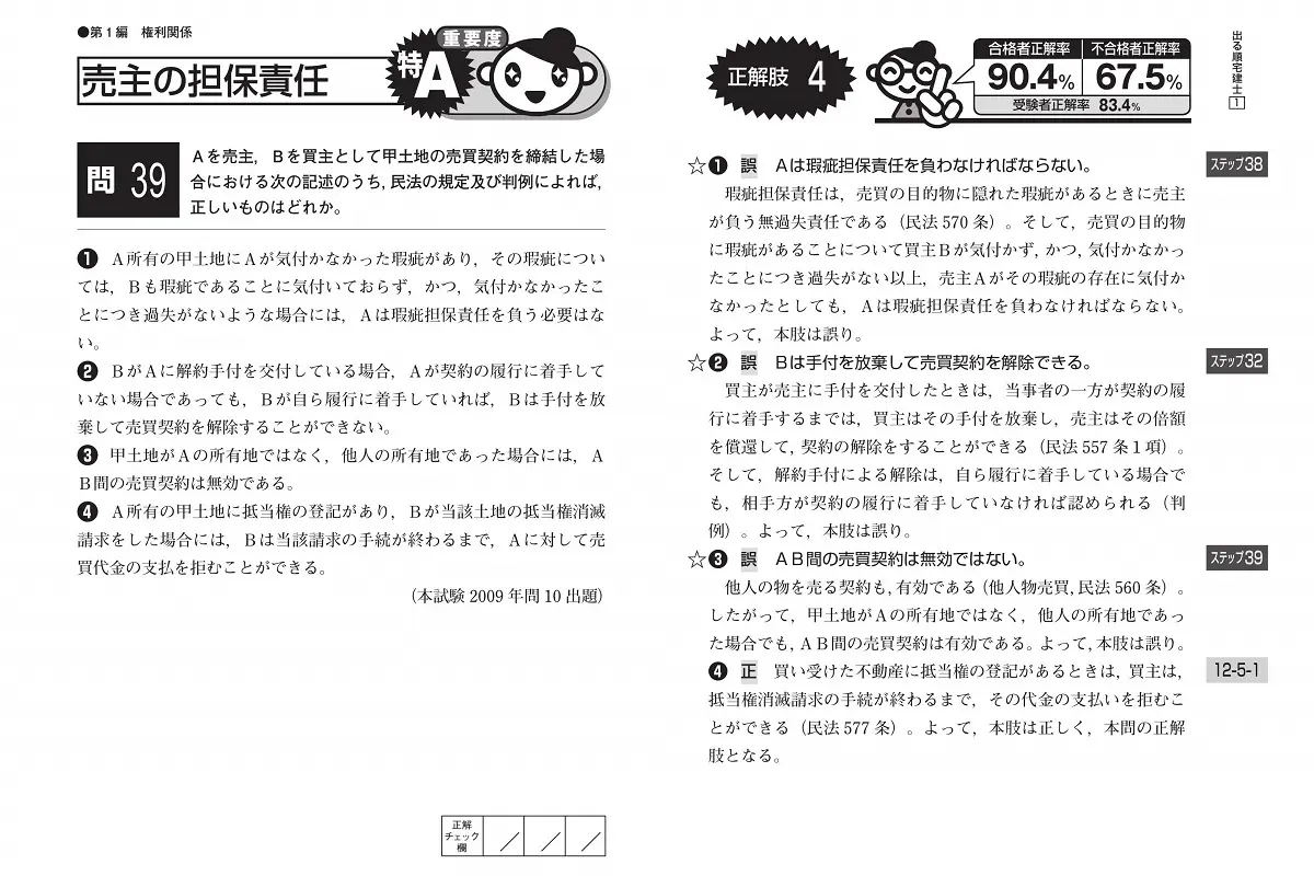 宅地建物取引士試験]テキスト徹底比較！おすすめの参考書と問題集
