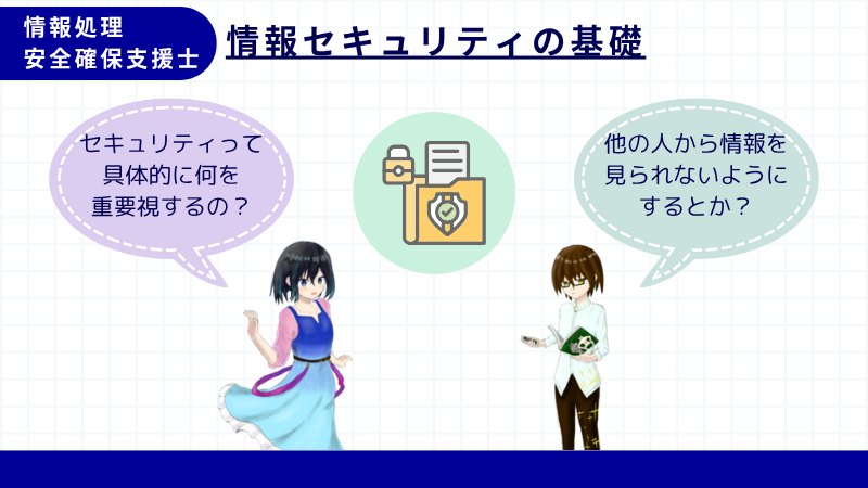 情報処理安全確保支援士　セキュリティの基礎