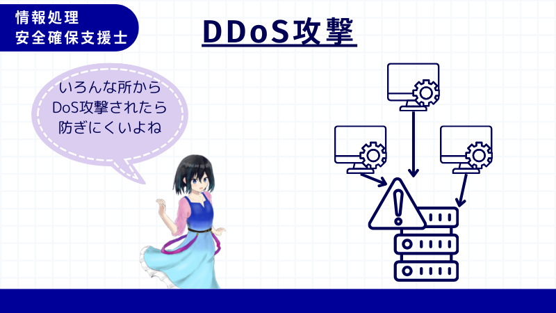情報処理安全確保支援士 DDoS攻撃